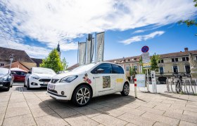 Stromtankstelle am Holzplatz Langenlois, © POV Robert Herbst Stromtankstelle am Holzplatz Langenlois, © POV Robert Herbst