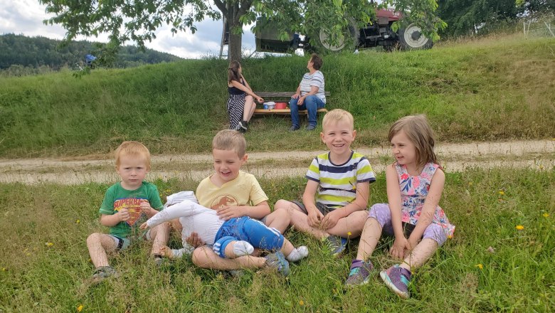 Lieblingsplatzerl - beim Kirschbaum hinterm Bauernhof, © Anderlhof Lieblingsplatzerl - beim Kirschbaum hinterm Bauernhof, © Anderlhof