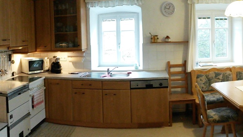 Wohnküche im Haupthaus, © Andreas Dworan Wohnküche im Haupthaus, © Andreas Dworan