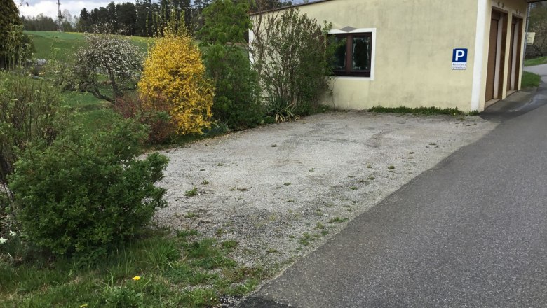 Parkplatz, © Amstetter's Ferienwohnung Parkplatz, © Amstetter's Ferienwohnung