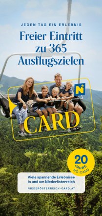 Niederösterreich-CARD Folder, © UniqueFessler Werbeagentur GmbH Niederösterreich-CARD Folder, © UniqueFessler Werbeagentur GmbH