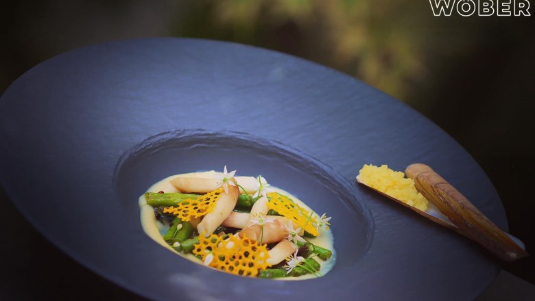TDR-Restaurant WÖBER Speise, © Restaurant Wöber angerichteter Teller mit Spargel