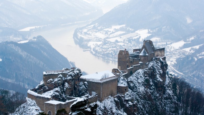 Ruine Aggstein im Winter, © Lachlan Blair Ruine Aggstein im Winter, © Lachlan Blair