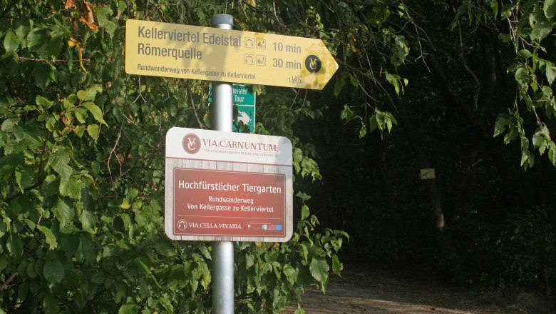 Hörstation Hochfürstlicher Tiergarten, VIA.CARNUNTUM., © Donau Niederösterreich Hörstation Hochfürstlicher Tiergarten, VIA.CARNUNTUM., © Donau Niederösterreich