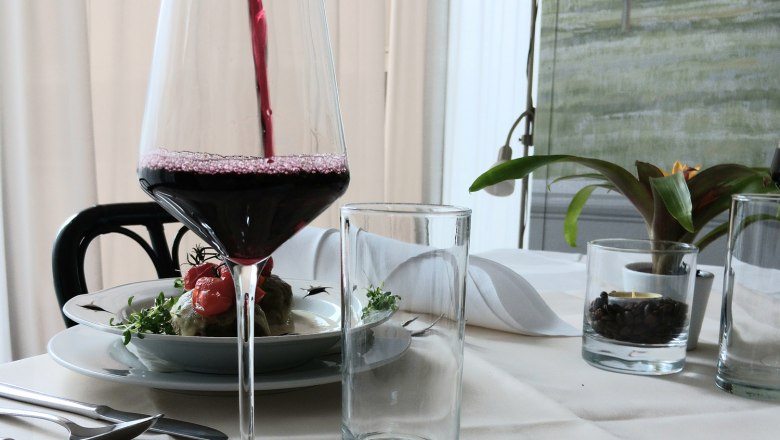 Gastronomie im Kurzentrum Ludwigstorff, © Kurzentrum Ludwigstorff Gastronomie im Kurzentrum Ludwigstorff, Wein