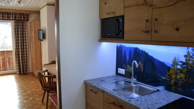 Küche und Wohnzimmer, © Karin Redlsteiner Küche und Wohnzimmer, © Karin Redlsteiner