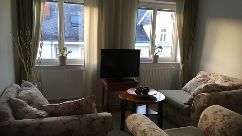 Wohnzimmer, Apartment Sacher, © Petra Sacher Wohnzimmer, Apartment Sacher, © Petra Sacher