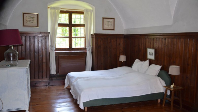 Ferienwohnung Vogtei Schlafzimmer, © Renaissanceschloss Greillenstein Ferienwohnung Vogtei Schlafzimmer, © Renaissanceschloss Greillenstein