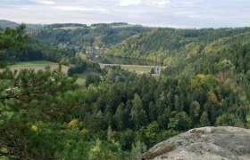 Blick vom Felsen, © Marktgemeinde Krumau am Kamp Blick vom Felsen, © Marktgemeinde Krumau am Kamp
