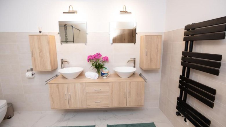 Badezimmer, © Chalets Lunz am See Badezimmer, © Chalets Lunz am See