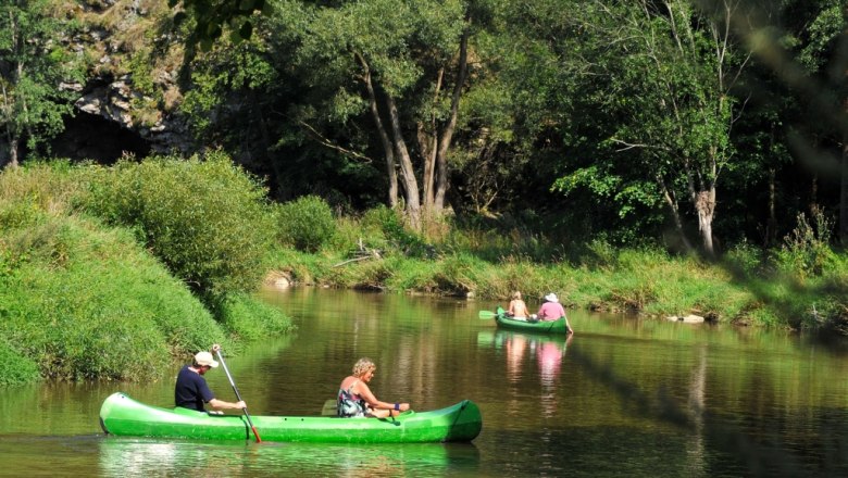 Eine Kanufahrt auf der Thaya, © JUFA Raabs Eine Kanufahrt auf der Thaya, © JUFA Raabs