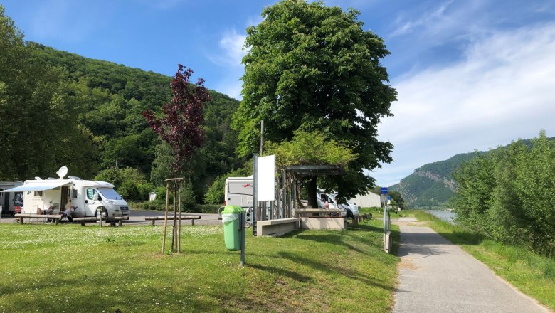 Wohnmobilstellplätze an der Donau, © Donau NÖ Tourismus Wohnmobilstellplätze an der Donau, © Donau NÖ Tourismus