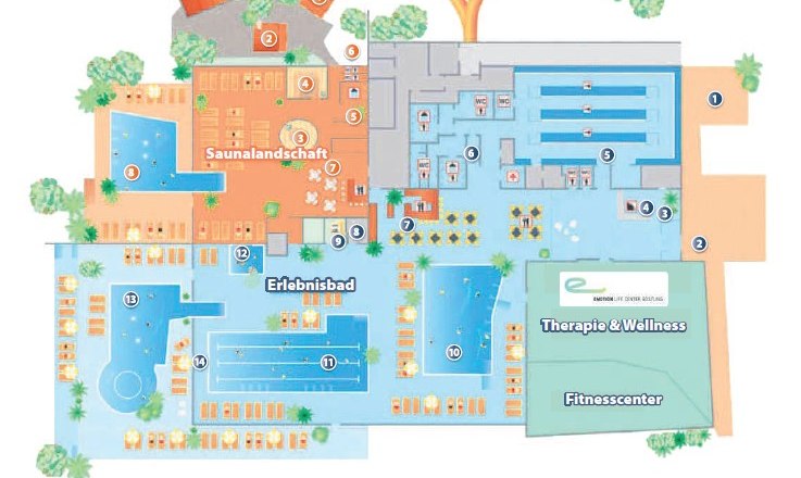 Übersichtsplan, © Ybbstaler Solebad Übersichtsplan, © Ybbstaler Solebad