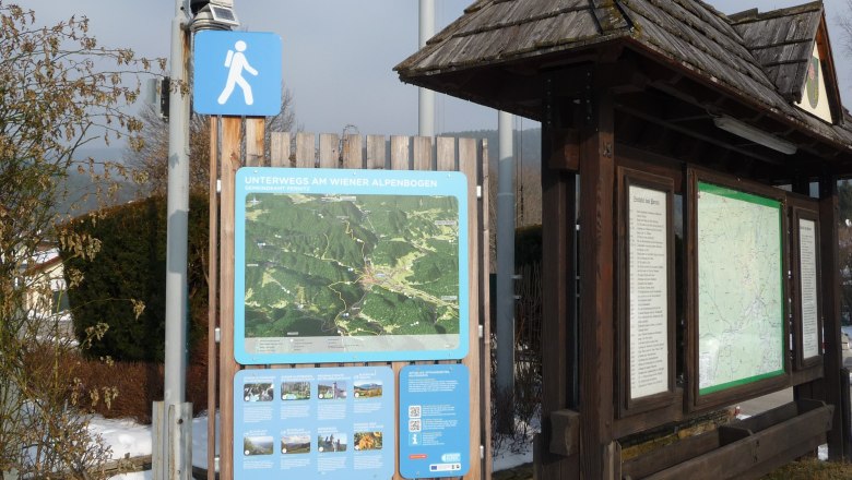 Wandertafel, © Wiener Alpen Wandertafel, © Wiener Alpen