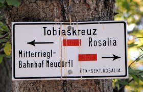 Beschilderung Tobiaskreuz, © © Marktgemeinde Lanzenkirchen Beschilderung Tobiaskreuz, © © Marktgemeinde Lanzenkirchen