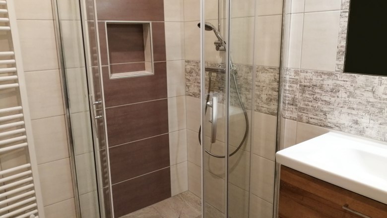 Badezimmer "Perlmutt", © Martina Bachzelt Badezimmer "Perlmutt", © Martina Bachzelt