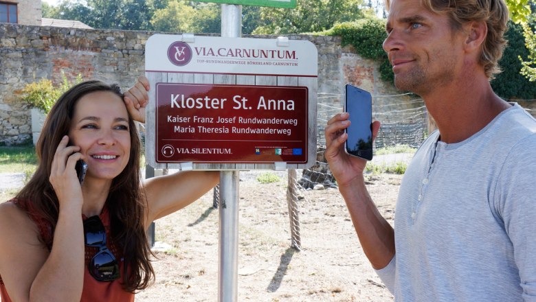 Hörstation Kloster St. Anna, VIA.CARNUNTUM., © Donau Niederösterreich, Steve Haider Hörstation Kloster St. Anna, VIA.CARNUNTUM., © Donau Niederösterreich, Steve Haider