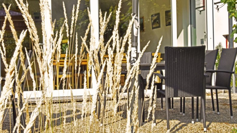 Terrasse, © Weingut Bäuerl Terrasse, © Weingut Bäuerl