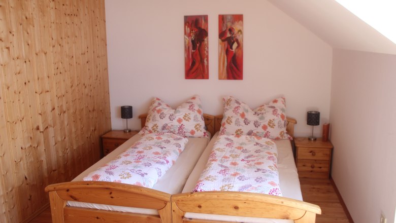 Ferienwohnung Jauerling Schlafzimmer, © Hof Sonnegg Ferienwohnung Jauerling Schlafzimmer, © Hof Sonnegg