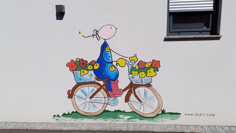 Ein lieber Gruß an unsere Radfahrer..., © Martina Bachzelt Ein lieber Gruß an unsere Radfahrer..., © Martina Bachzelt