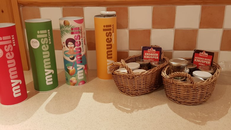 Müsliecke beim Frühstück, © Gasthof Stiegenwirt Müsliecke beim Frühstück, © Gasthof Stiegenwirt