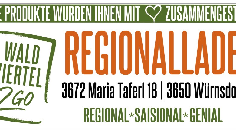 Logo mit Regionalladen, © waldviertel2go Logo mit Regionalladen, © waldviertel2go