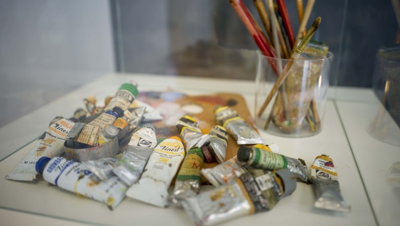 Malutensilien Oskar Kokoschka Haus, © Robert Herbst Malutensilien Oskar Kokoschka Haus, © Robert Herbst