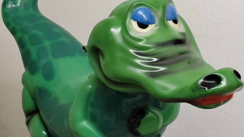 Kiddy Ride Kroko, © Flippermuseum Lichtenau Kiddy Ride Kroko, © Flippermuseum Lichtenau