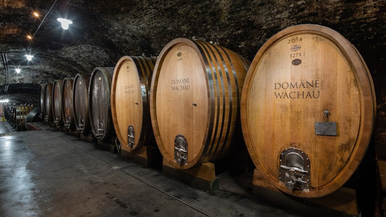 Holzfässer Lagerung in der Domäne Wachau, © Domäne Wachau Holzfässer Lagerung in der Domäne Wachau, © Domäne Wachau