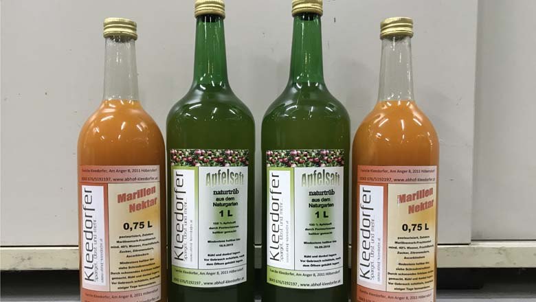 Unsere Säfte, © Fam. Kleedorfer Unsere Säfte, © Fam. Kleedorfer