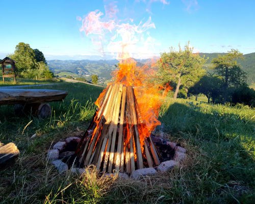 gemütliches Lagerfeuer, © Familie Schweighuber gemütliches Lagerfeuer, © Familie Schweighuber