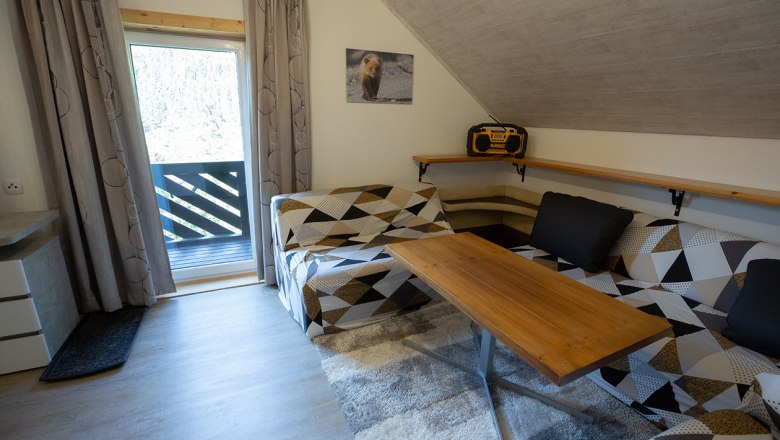 Schlafzimmer mit Balkon, © Gerlinde Hofmaier Schlafzimmer mit Balkon, © Gerlinde Hofmaier