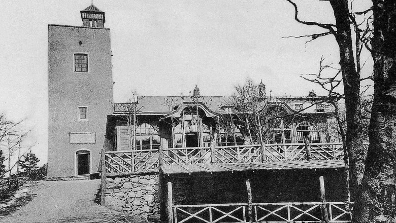 Sina-Warte nebst Schutzhaus Eisernes Tor_frueher, © Michael Platzer, ÖTK Sina-Warte nebst Schutzhaus Eisernes Tor_frueher, © Michael Platzer, ÖTK