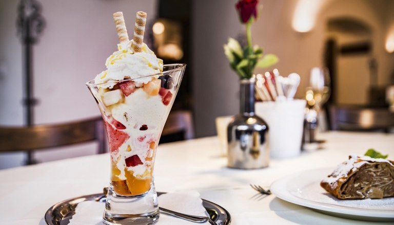 Kühle Eiskreationen im Rathauskeller, © Rathauskeller Melk Kühle Eiskreationen im Rathauskeller, © Rathauskeller Melk