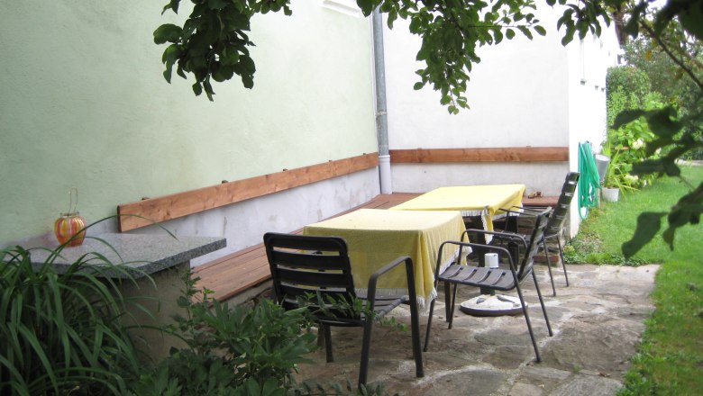 Gemütlicher Sitzplatz im Garten, © Andreas Dworan Gemütlicher Sitzplatz im Garten, © Andreas Dworan