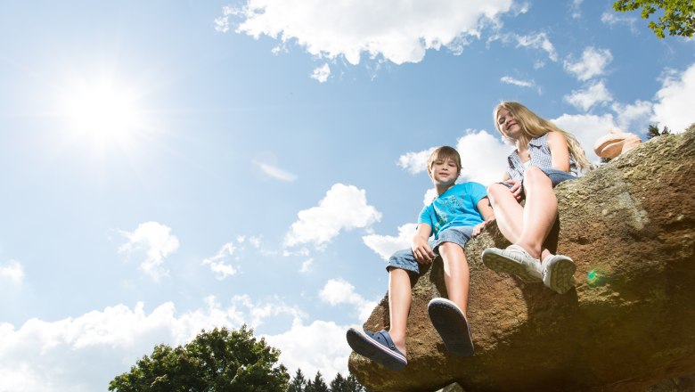 Für jeden einen Wackelstein, © Waldpension Nebelstein/Fam. Schmidt Für jeden einen Wackelstein, © Waldpension Nebelstein/Fam. Schmidt