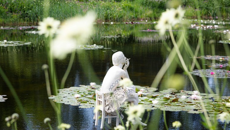 Die Garten Tulln, © Barbara Elser Skulptur im Wasser