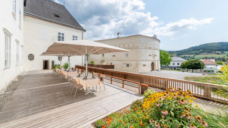 Terrasse, © Marktgemeinde Pöggstall Terrasse, © Marktgemeinde Pöggstall