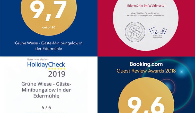 Gästebewertungen, © Edermühle Gästebewertungen, © Edermühle