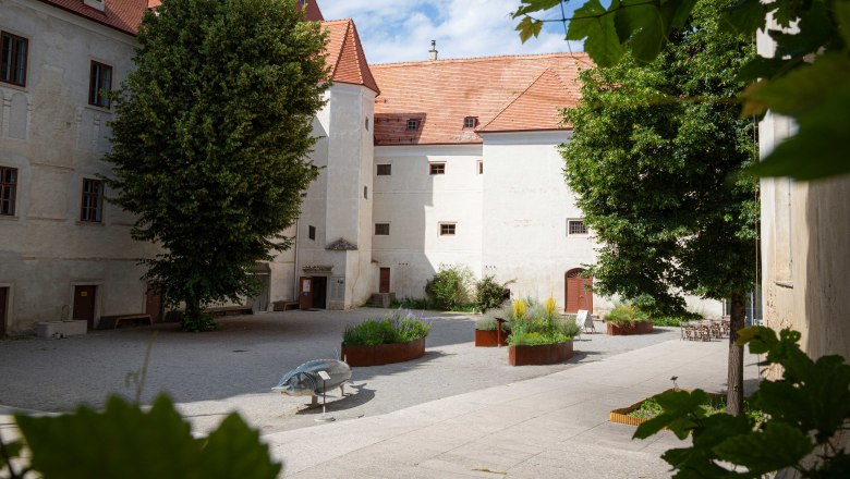 Schloss Orth an der Donau, © Barbara Elser Hof vom Schloss Orth