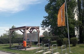 Rad-Rastplatz am Kellerberg, © Michael Müller Rad-Rastplatz am Kellerberg, © Michael Müller