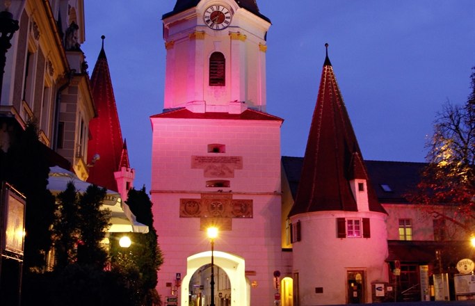 Steiner Tor bei Nacht, © Stadt Krems Steiner Tor bei Nacht, © Stadt Krems