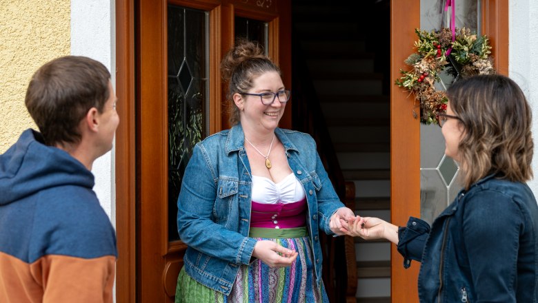 Begrüßung unserer Gäste, © Grasberger Begrüßung unserer Gäste, © Grasberger