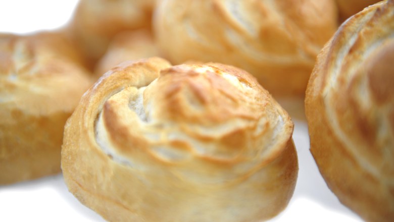 Wachauer Laberl, © Bäckerei Schmidl, Dürnstein Nahaufnahme von Wachauer Laberl, einem österreichischen Gebäck.