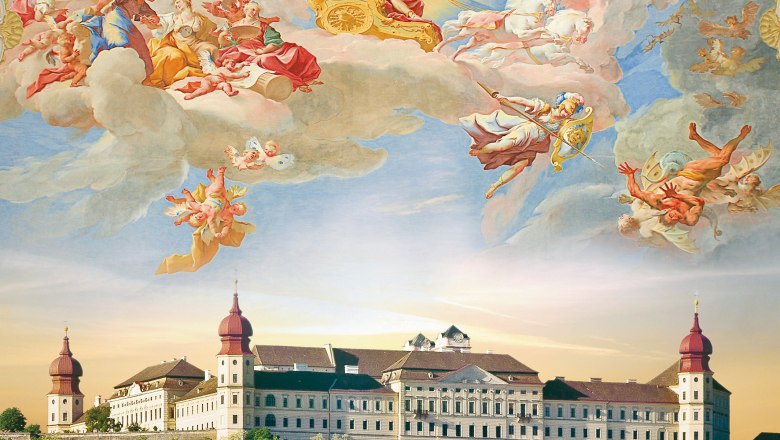 Benediktinerstift Göttweig, © Stift Göttweig Barocke Deckenmalerei über Benediktinerstift Göttweig.