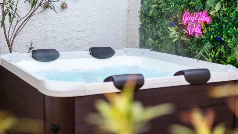 Beheizter Outdoor Whirlpool, © Sebastian Kreipl-Unfried Beheizter Outdoor Whirlpool