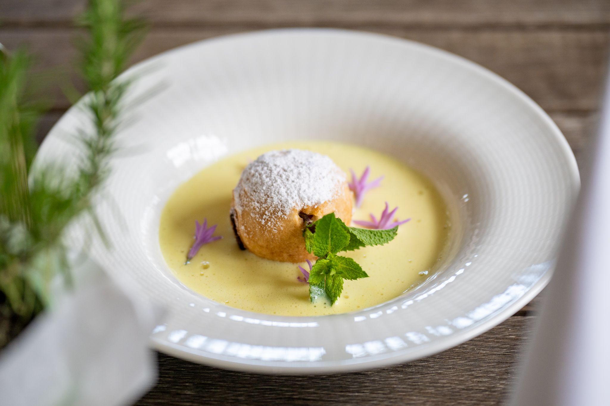 Speise im Restaurant Kräutergarten