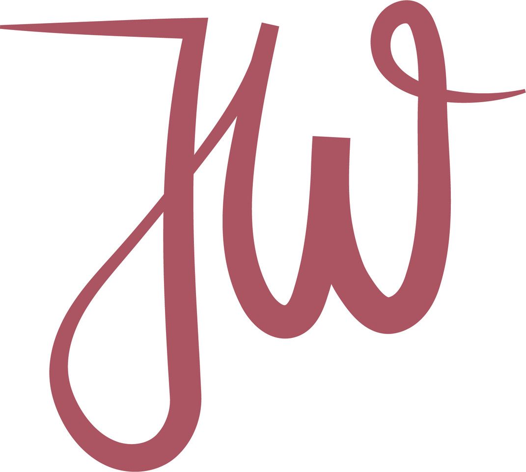 Logo mit den Buchstaben J und W in roter Schrift.