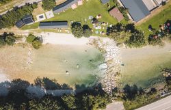 Strandbad Hollenstein an der Ybbs aus der Vogelperspektive