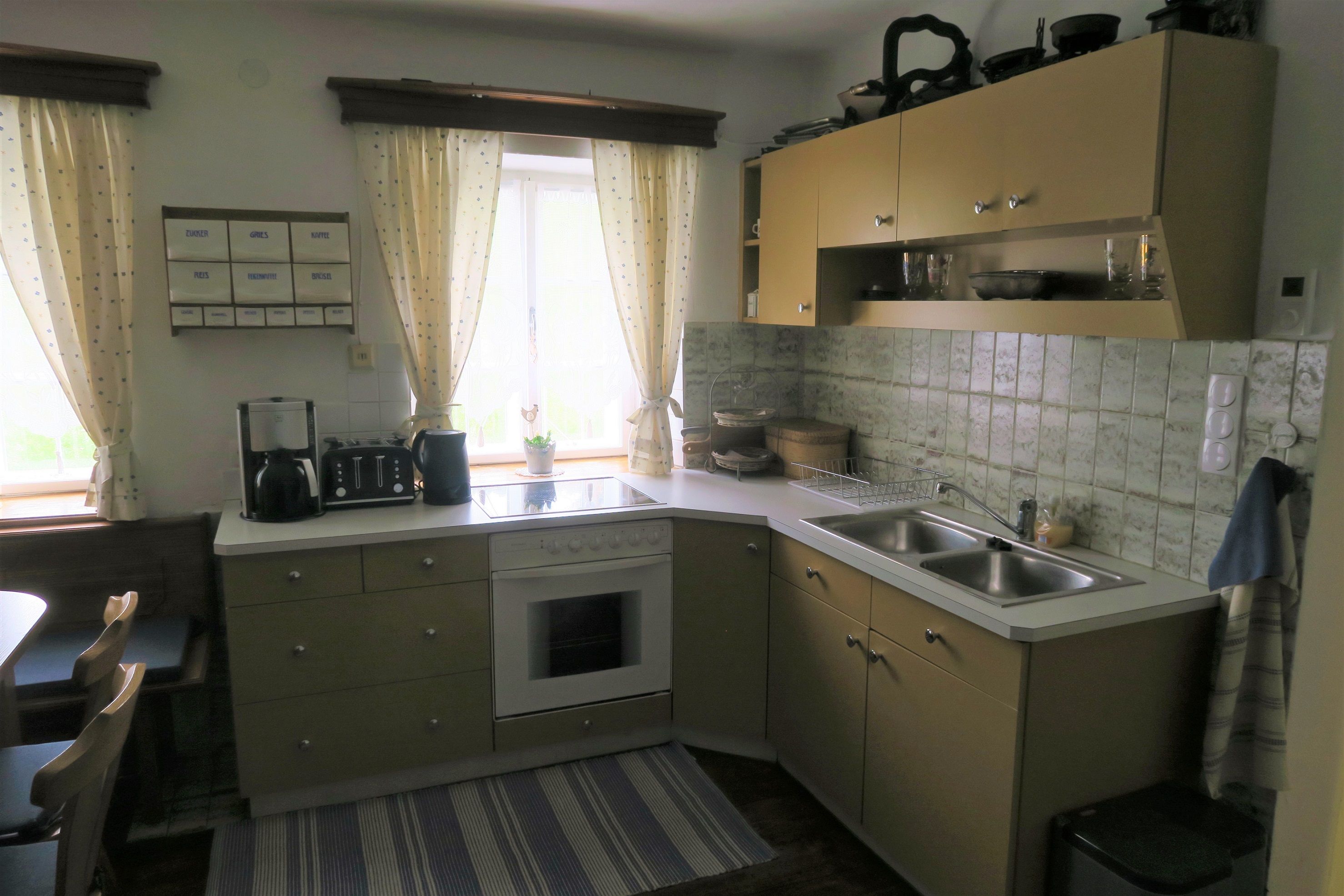 Küche im Ferienhaus Dörrmühle